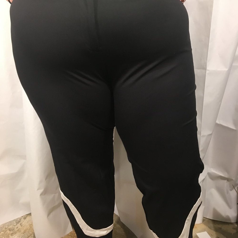 Womens Alfani Plus skinny leg  Black Ankle Pants